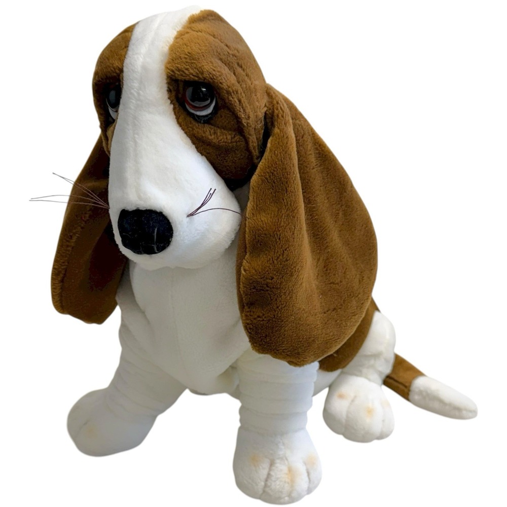 Applause Hush Puppies Basset Hound Dog Puppy Plush Toy Stuffed Animal